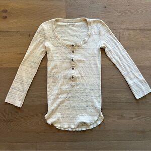Isabel Marant Cream Henley Top